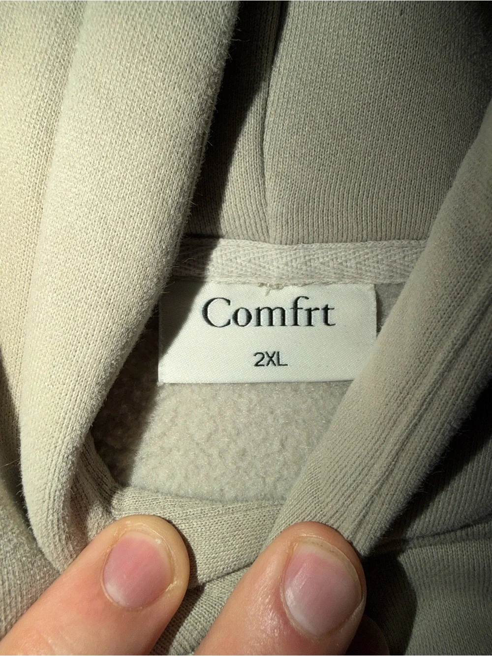 Comfrt Embroidered Hoodie & Sweatpants Set - Cement - Picture 4 of 5